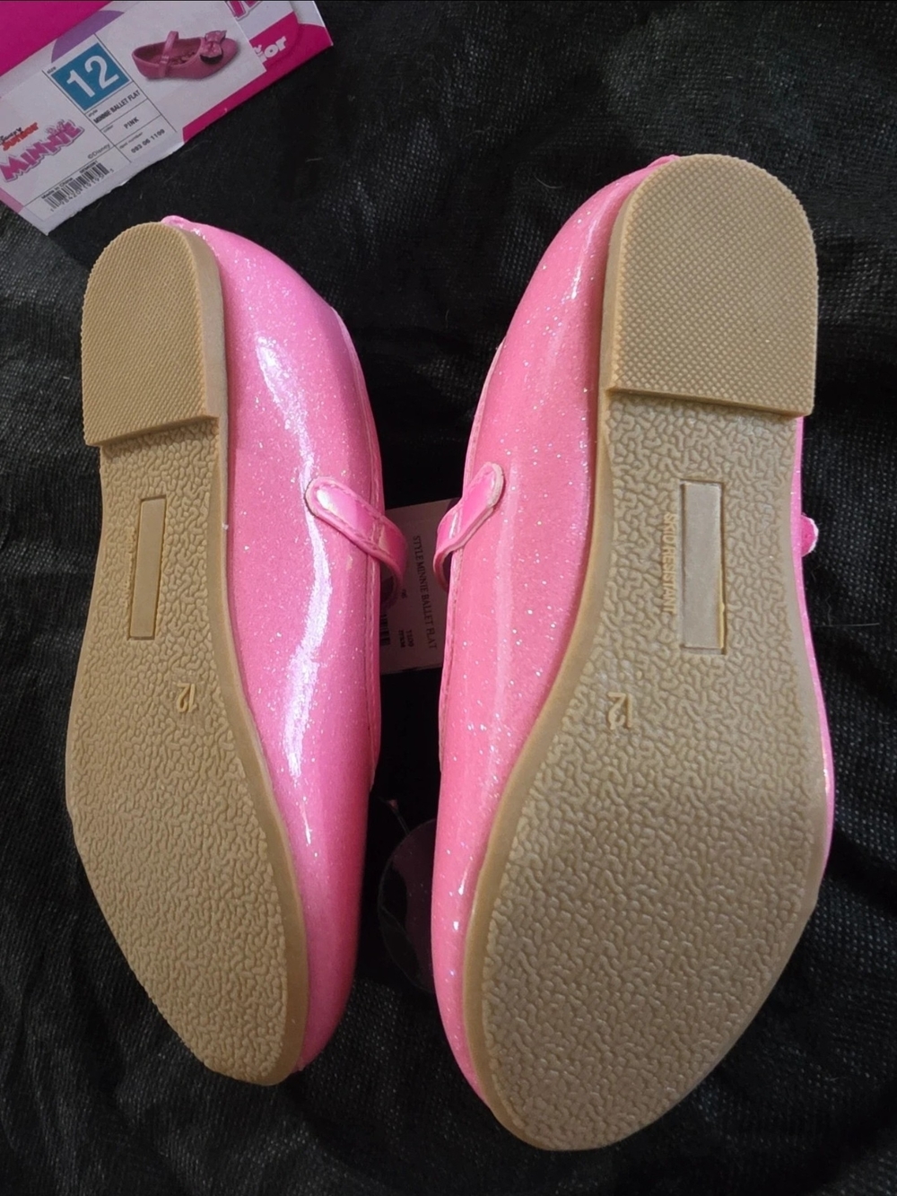 Girls Pink Minnie Mouse Bow Mary Jane Dress Shoes - Picture 3 of 4